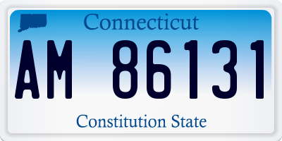 CT license plate AM86131
