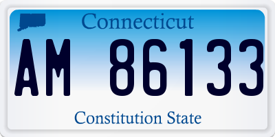 CT license plate AM86133