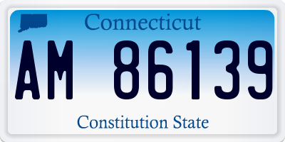 CT license plate AM86139