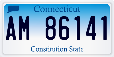 CT license plate AM86141