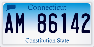 CT license plate AM86142