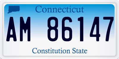 CT license plate AM86147