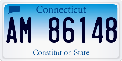 CT license plate AM86148