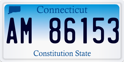 CT license plate AM86153