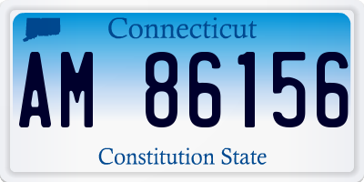 CT license plate AM86156
