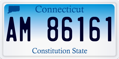 CT license plate AM86161