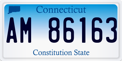 CT license plate AM86163