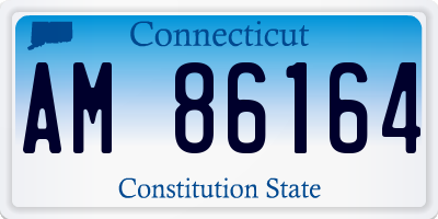 CT license plate AM86164