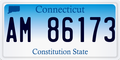 CT license plate AM86173