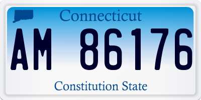 CT license plate AM86176