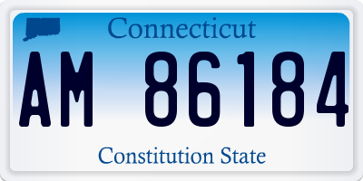 CT license plate AM86184
