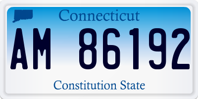 CT license plate AM86192