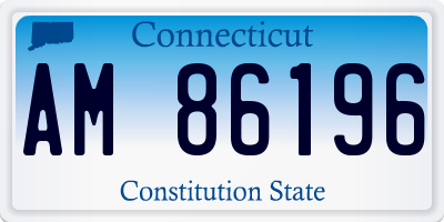 CT license plate AM86196
