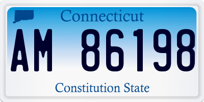 CT license plate AM86198