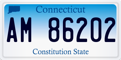 CT license plate AM86202