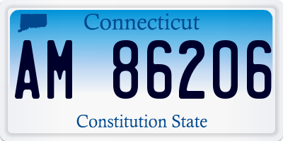 CT license plate AM86206
