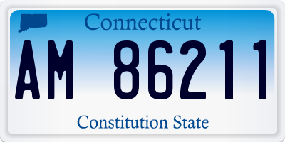 CT license plate AM86211