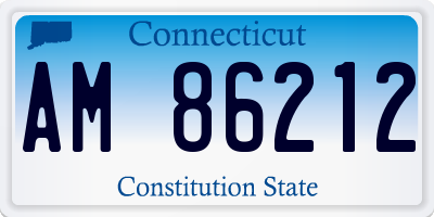 CT license plate AM86212