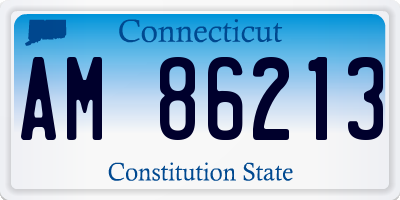 CT license plate AM86213
