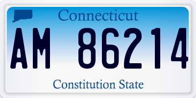 CT license plate AM86214