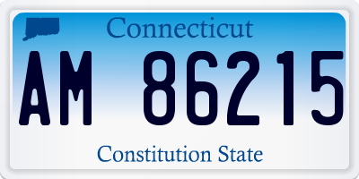 CT license plate AM86215