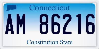 CT license plate AM86216