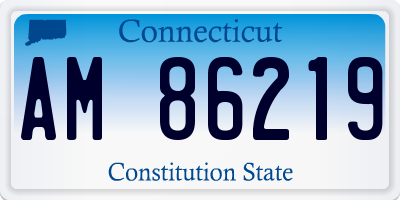 CT license plate AM86219