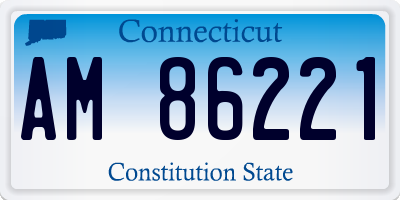 CT license plate AM86221