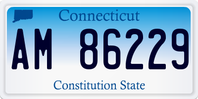 CT license plate AM86229