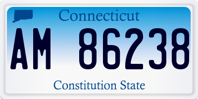 CT license plate AM86238