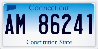CT license plate AM86241