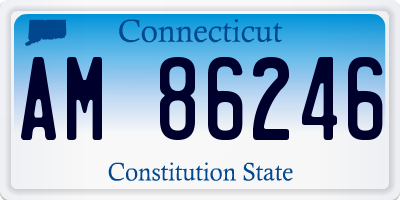 CT license plate AM86246