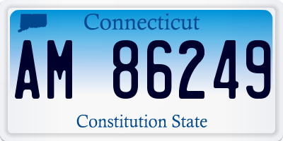 CT license plate AM86249