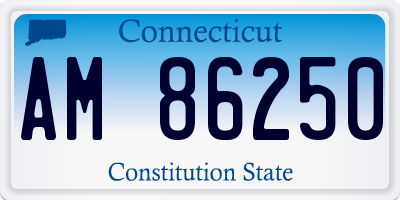 CT license plate AM86250