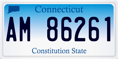 CT license plate AM86261