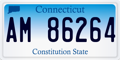 CT license plate AM86264