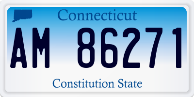 CT license plate AM86271