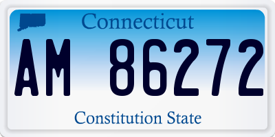 CT license plate AM86272