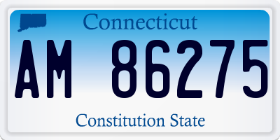 CT license plate AM86275