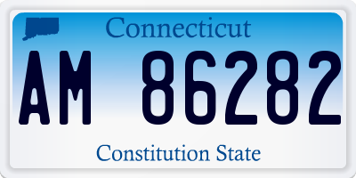 CT license plate AM86282