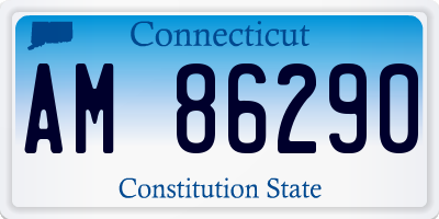 CT license plate AM86290