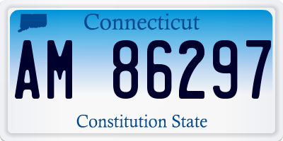CT license plate AM86297