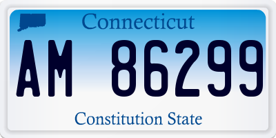 CT license plate AM86299