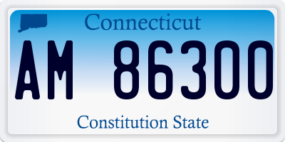 CT license plate AM86300
