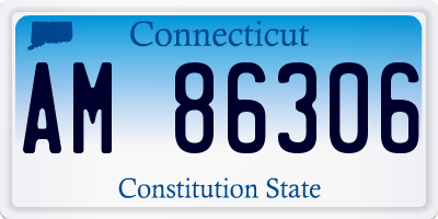 CT license plate AM86306
