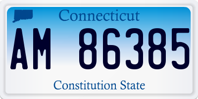 CT license plate AM86385