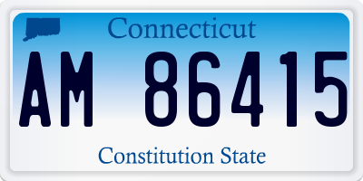 CT license plate AM86415