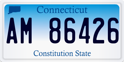 CT license plate AM86426