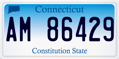 CT license plate AM86429