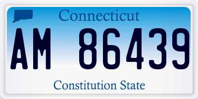CT license plate AM86439